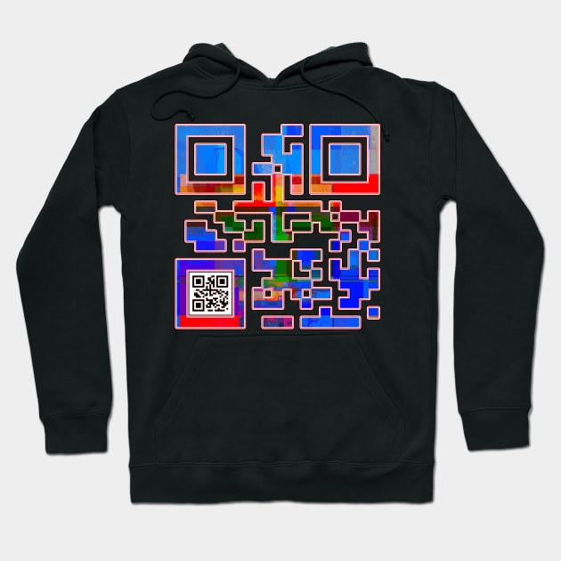 Genius QR Code Hoodie by crunchysqueak